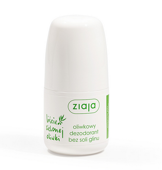 Ziaja Liście Zielonej Oliwki -Oliwkowy Dezodorant bez soli glinu 60ml